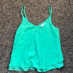 Mint green tank top